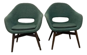 Vintage Chairs in Upholstery by Navratil, 1960, Set of 2