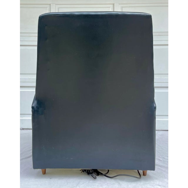 Textile Mid-Century Modern Black Recliner Lounge Chair For Sale - Image 7 of 13