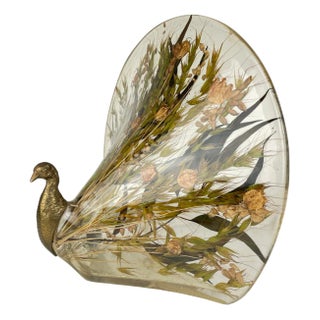 Vintage Peacock Table Lamp by Riccardo Marzi, 1980s For Sale