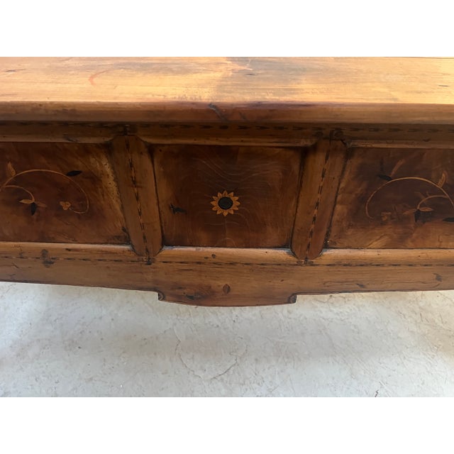 Marquetry Provincial Desk in Cherrywood For Sale - Image 15 of 18