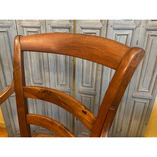 19th Century Antique Farmhouse French Armchair, 1880 For Sale - Image 5 of 16