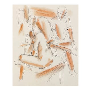 1995 Neil Meitzler Artist's Studio Drawing For Sale