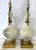 Mid 20th Century Antique Art Deco/ Hollywood Regency Style Alabaster Table Lamps With Bronze Figureheads- A Pair For Sale - Image 5 of 18