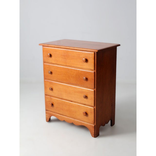 Mid 20th Century Vintage Early American Style Chest of Drawers For Sale - Image 5 of 18