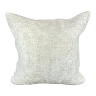 20 x 20 Hemp Pillow Turkish Cushion Natural Grayish White Pillow Cushion Cover For Sale