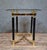 Metal Side Table in Brass and Glass, 1970s For Sale - Image 7 of 7