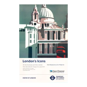 2014 British Transport Poster, London's Icons