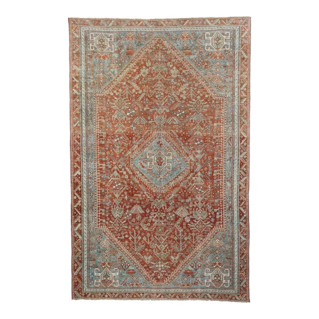 Antique Qashqai Rug 5'2'' x 8'3'' For Sale