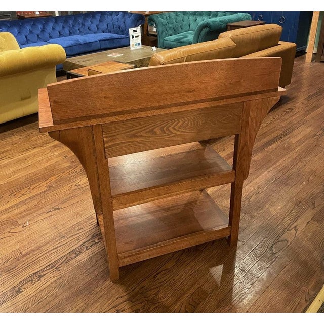 Mission Mission 2 Drawer and Open Shelves Sideboard / Console Table - Walnut For Sale - Image 3 of 13