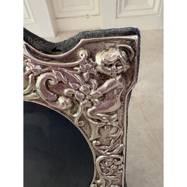 Sterling Silver Cherub Frame For Sale - Image 4 of 11
