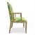 Regency Style Cerused Pine Faux Bamboo Bergere Chairs in Chevron - Pair For Sale In Atlanta - Image 6 of 8