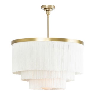 Regina Andrew Cabaret Fringe Chandelier, Ivory For Sale
