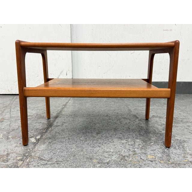 Salin Nyborg Teak Two Tiered Side Table, Mid 20th Century For Sale - Image 4 of 12