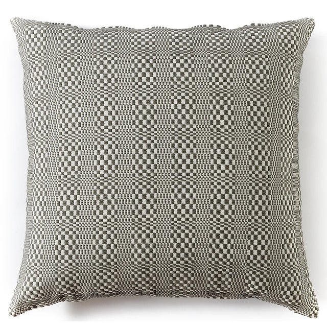 Optical Black Cushion from Mariantonia Urru, in New conditions. Designed from 2000 Labeled by Maker