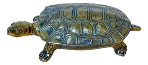 Italian Mid-Century Gilt & Patinated Bronze Turtle Hinged Box, circa 1960s