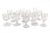 Gothic Set of 14 Mismatched Pressed Glass Goblets For Sale - Image 3 of 12