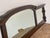 Brown Vintage Three-Panel Wall Mirror With Arched Crest and Turned Wood Frame For Sale - Image 8 of 10