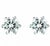 1.0 Carat Diamond Solitaire Stud Earrings 6 Prongs Screw Back 18 Kt White Gold For Sale - Image 9 of 18