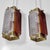1960s Scandinavian Pendant Lamps in Glass and Brass by Wiktor Berndt for Flygsfors, Sweden, 1960s, Set of 2 For Sale - Image 5 of 13