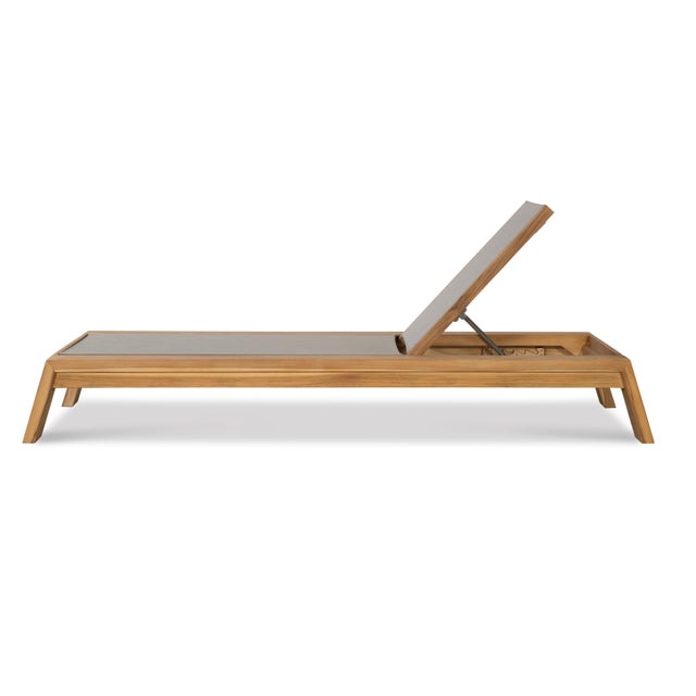 Century Furniture Century Furniture Poolside Teak Reclining Chaise Lounge For Sale - Image 4 of 7