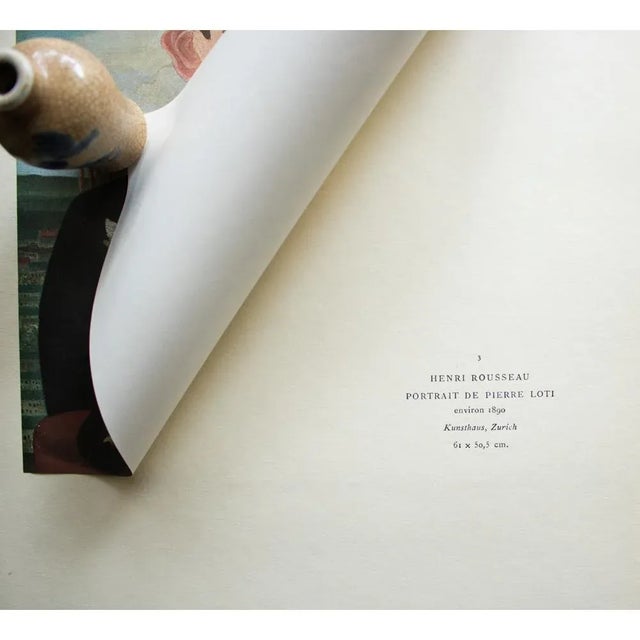 1940s After H. Rousseau, "Portrait De Pierre Loti" First Edition Swiss Full-Color Print For Sale - Image 4 of 8