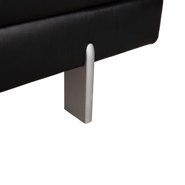 Black AK 644 Three-Seater Sofa in Leather from Rolf Benz For Sale - Image 8 of 16