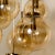 Brass Cascade with Seven Hand Blown Globes Ceiling Lamp from Glashütte Limburg For Sale - Image 6 of 11