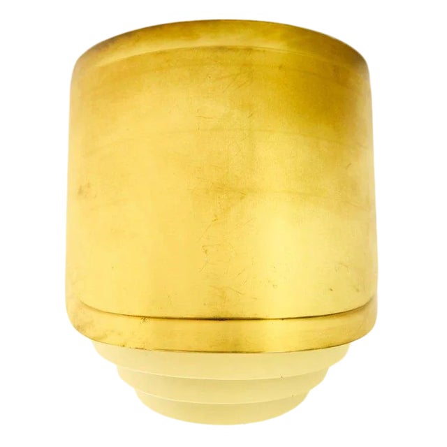 Vintage Brass and Mirror Warren Platner Custom Wall Sconce For Sale
