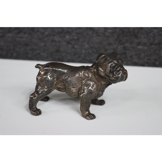 Sterling Silver Bulldog Figurine For Sale In Philadelphia - Image 6 of 15