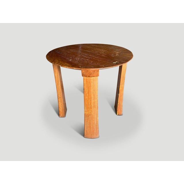 2010s Andrianna Shamaris Bevelled Top Tall Side Table or Entry Table For Sale - Image 5 of 5