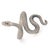 Early 21st Century Cycle of Life Snake Sterling Silver Ring, Size 5 For Sale - Image 5 of 7