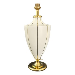 Vintage Amphorus Lamp in Ceramic and Gilt Brass, 1970s For Sale