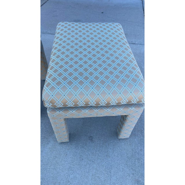 1970s 1970s Pair of Drexel Heritage Furniture Stools/Benches For Sale - Image 5 of 8