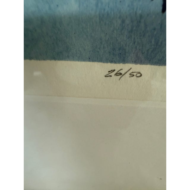 Circa 1990 George Weber Auroras Borealis Watercolor, Signed For Sale In San Francisco - Image 6 of 12