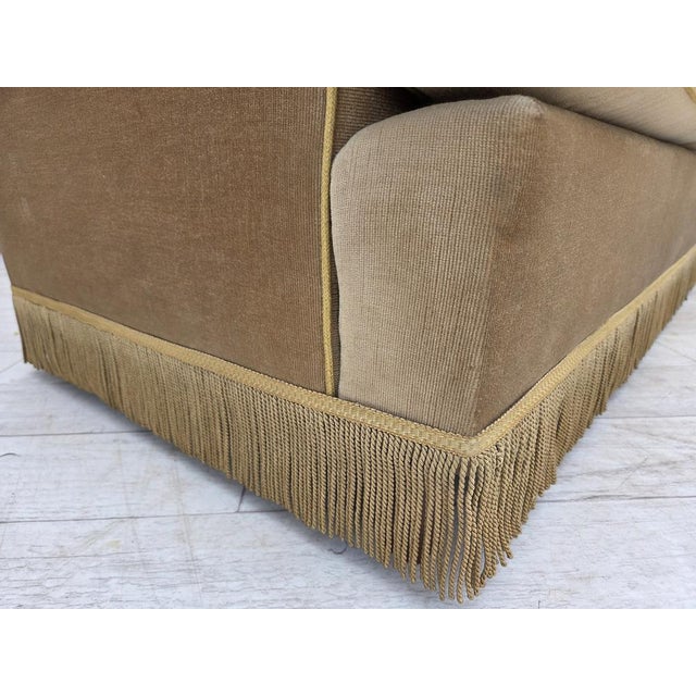 Danish 3-Seater Sofa in Honey Yellow Velour, 1970s For Sale - Image 15 of 17