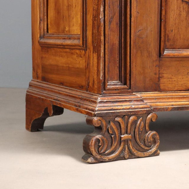 Brown 20th Century Baroque Wardrobe, Italy For Sale - Image 8 of 10