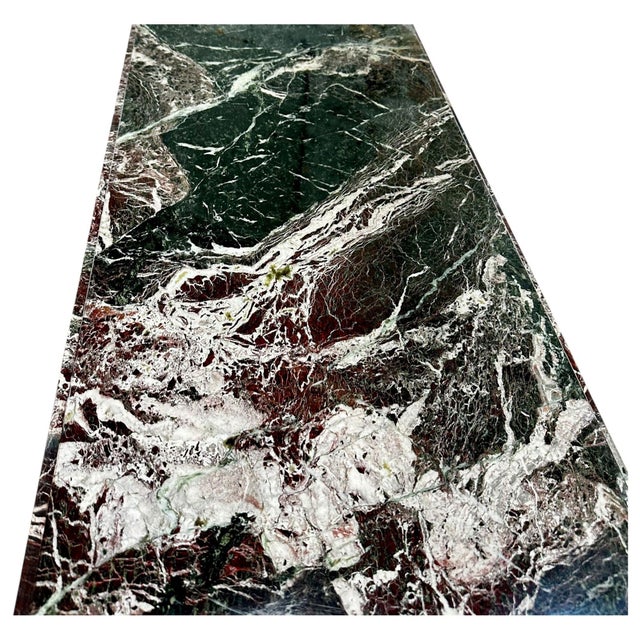 Multi Colored Marble Console Table, Italy 1970 For Sale In Chicago - Image 6 of 10