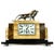 This striking French mantel clock from the 1930s stands out as a premier example of high-end Art Deco design and...