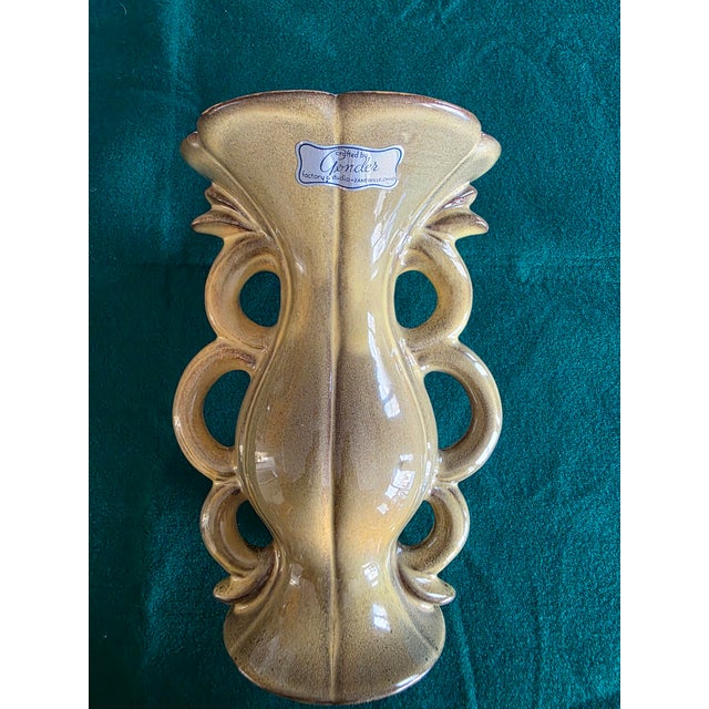 Ceramic Mid-Century Gonder Ceramic Vase For Sale - Image 7 of 11