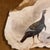 Frame is handmade. Very well matted on velvet. Strikingly realistic painting of 2 turkeys on cross cut of wood by an...