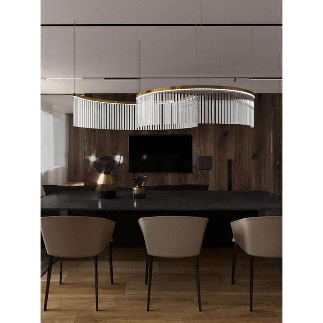 Collection Venere Floor Lamp in Metal and Crystal by Jago For Sale - Image 15 of 16