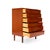 Vintage Danish Mid-Century Six-Drawer Teak Tallboy Dresser 1960s For Sale - Image 4 of 7
