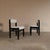 Fluffy Dining Chairs Set of six dining chairs sourced in Italy dating from 1980s - solid beech frames painted black, and...
