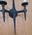 Pair of Contemporary Paul Ferrante Wrought Iron Wall Sconces Circa 2019 10.75" x 6.5" x 20"