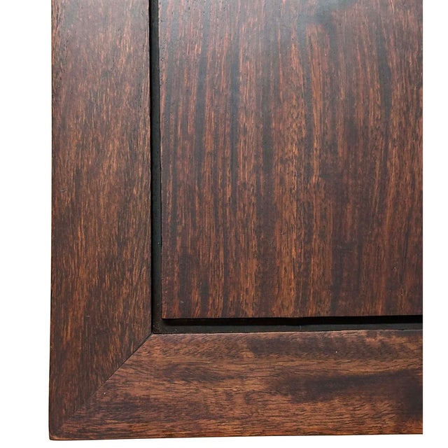 Brown Antique Chinese Ming-Style Square Stand, Side Table, Display Pedestal For Sale - Image 8 of 10