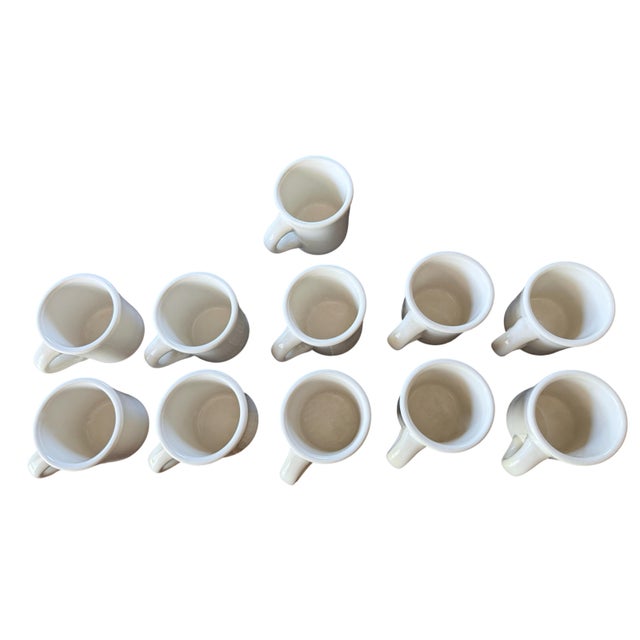 2000 - 2009 Vintage Buffalo China Restaurant Ware White Coffee Mugs/Cups – Set of 11 For Sale - Image 5 of 6