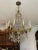 1980s Vintage Empire Brass & Crystal Basket Chandelier With 10 Lights For Sale - Image 9 of 9