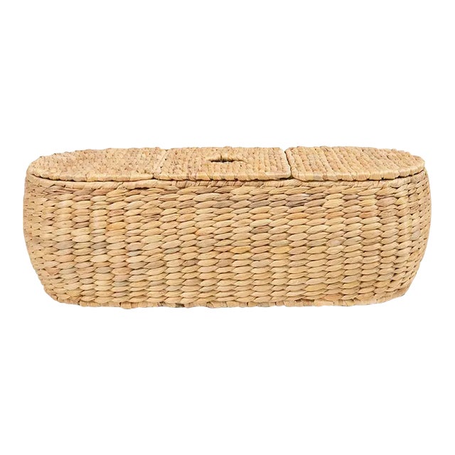 3-Part Tissue Basket in Water Hyacinth For Sale