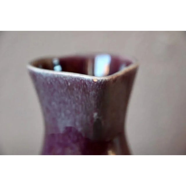 Mid-Century Modern Vintage Water Jug in Aubergine Ceramic from Saint Clément, 1960s For Sale - Image 3 of 9