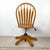 Mid-Century Modern Vintage Scandinavian Modern Teak Adjustable Swivel Desk Chair With Sculptural Spindle Back For Sale - Image 3 of 14